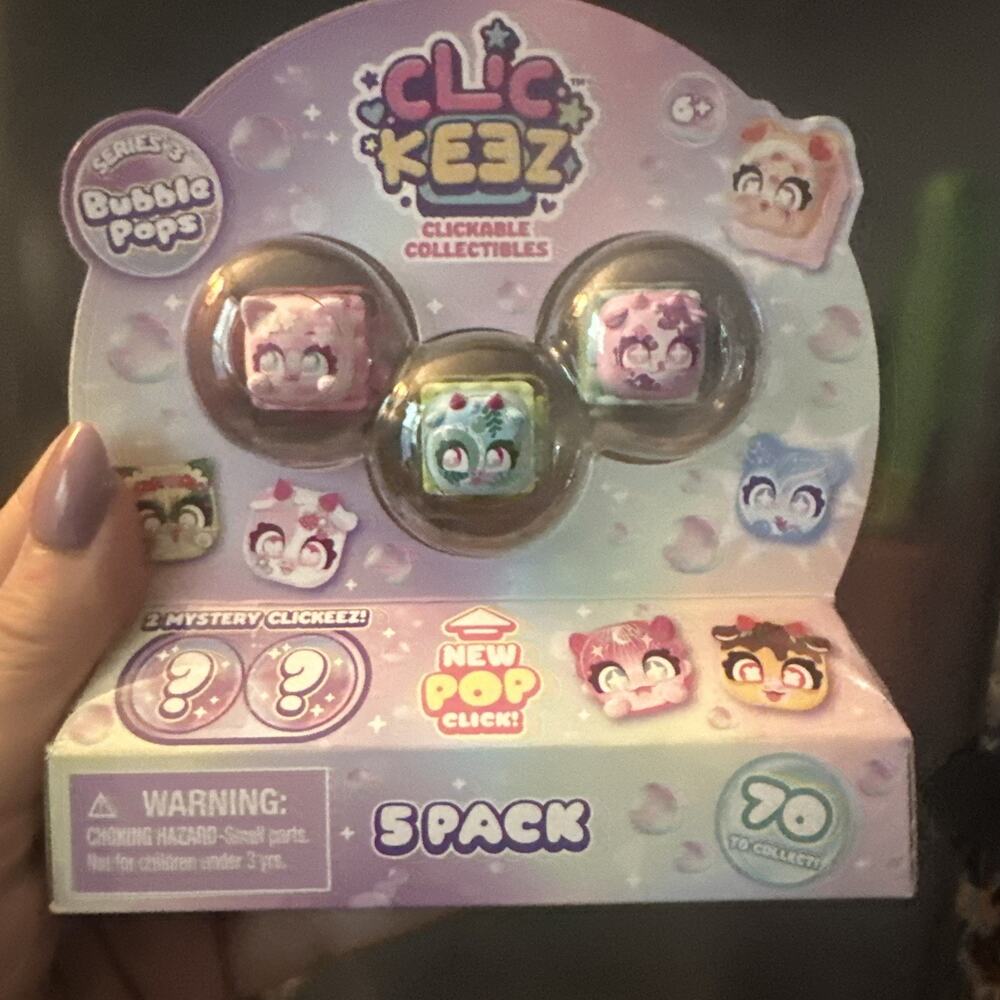 Clickeez Series 3 Bubble Pops 5 Pack NEW VIRAL